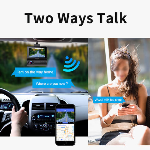 Caméra de Voiture 4G 2 en 1 avec Wifi, Suivi GPS, Support Vidéo en Direct 4G sur Téléphone, Compatible Carte Max. 256GB, Enregistrement HD 1080p