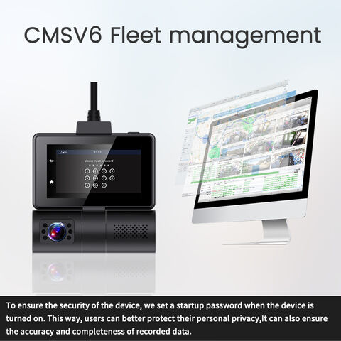 Caméra de Voiture 4G 2 en 1 avec Wifi, Suivi GPS, Support Vidéo en Direct 4G sur Téléphone, Compatible Carte Max. 256GB, Enregistrement HD 1080p