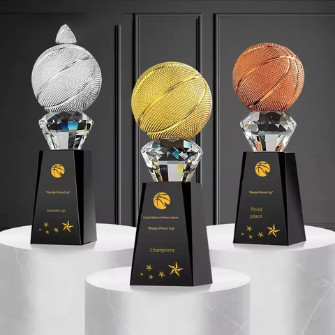 Trofeo Estrella de Metal Deportivo para Regalos Empresariales JN, Premio de Honor en Cristal, Trofeos de Metal y Cristal