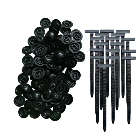 100PCS Nylon Universal Cable Tie Buckle 2026 Upgrade Multipurpose Plastic Cable Ties Tool Heavy Duty Self Locking Nylon Zip Ties Uv Resistant Black Z