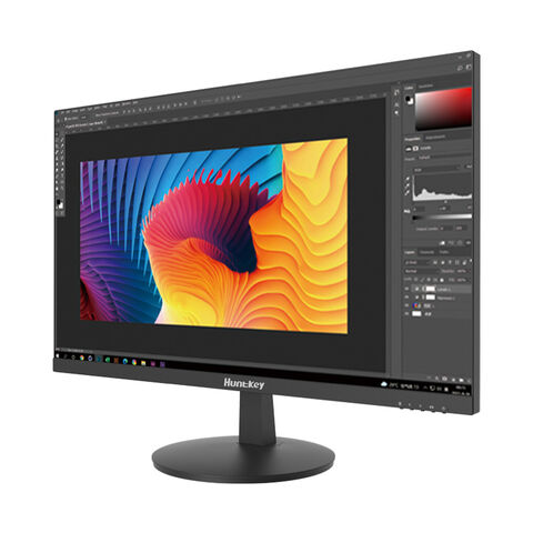Monitor Komputer Huntkey 27 inci Teknologi IPS Port DP HDMI dan Audio dengan Refresh 100Hz Sudut Pandang 178° untuk Rumah Kantor dan Gaming