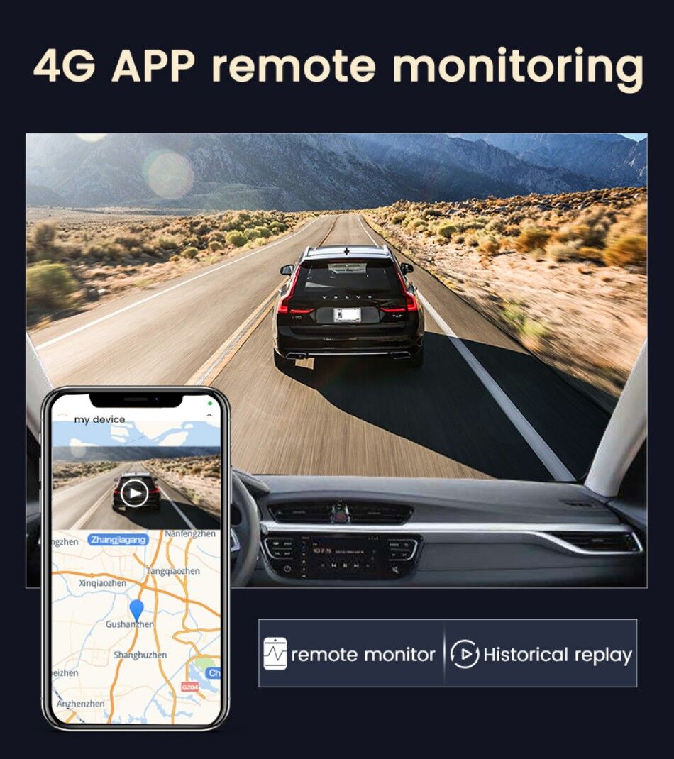 Dual Lens 2k Mini 4g Car Camera With Night Vision Wifi Gps Tracking ...