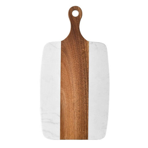 Fourniture Directe d'Usine Planche à Découper en Bois d'Acacia Imitation Marbre Plateau de Service en Bois Planches à Découper de Cuisine pour Légumes