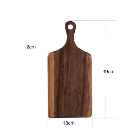 Planche à découper en bois de noyer noir en gros pour fruits, pain, steak et autres aliments