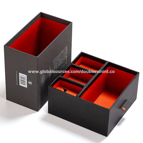Caja creativa de embalaje para joyas con cajón extraíble, embalaje de regalo para múltiples herramientas de vino, para tarros de velas y productos de baño