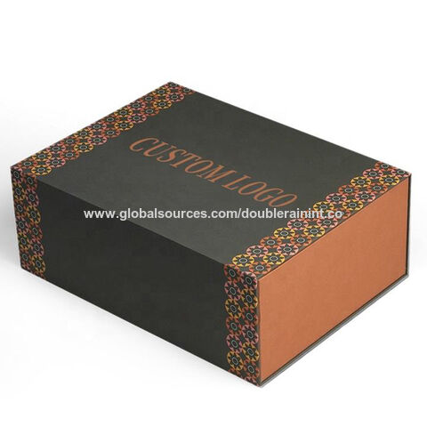 Caja rígida de cartón con cajón y diseño de bandeja para cosméticos, jabones, velas y sets de champú