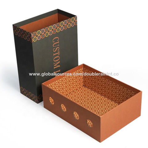 Caja rígida de cartón con cajón y diseño de bandeja para cosméticos, jabones, velas y sets de champú