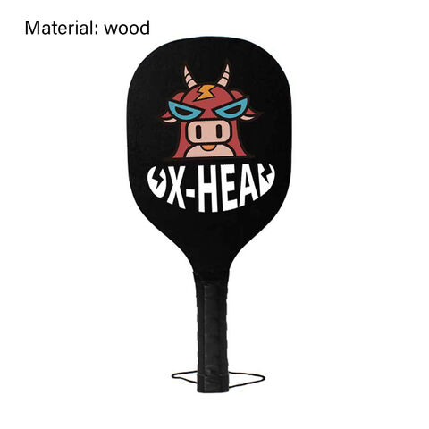 Pickleball Schläger Set aus Holz für Anfänger, Pickle Ball Schläger mit 2 Schlägern, 4 Bällen und 1 Tragetasche - Ideal für Einsteiger
