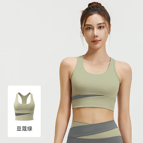 Soutien-gorge de Yoga à Maintien Léger avec Tissu Anti-Transpiration et Bonnets Amovibles - Respirant & Sans Armature