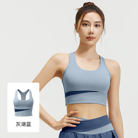Soutien-gorge de Yoga à Maintien Léger avec Tissu Anti-Transpiration et Bonnets Amovibles - Respirant & Sans Armature