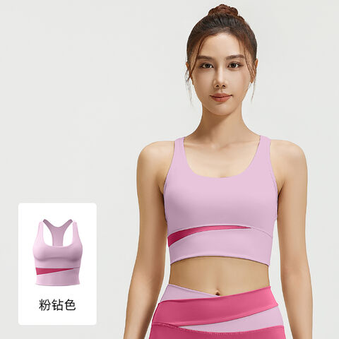Soutien-gorge de Yoga à Maintien Léger avec Tissu Anti-Transpiration et Bonnets Amovibles - Respirant & Sans Armature