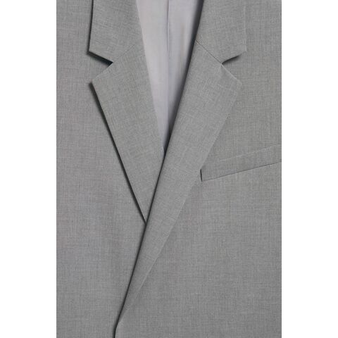 Vestes de costume coupe droite de haute qualité pour hommes en gros sur mesure avec fentes aux poignets et épaulettes
