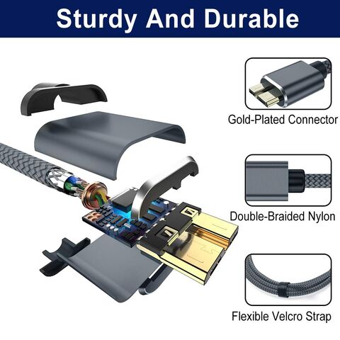 10 Gbit/s Micro B auf USB C Festplattenkabel, USB C auf Micro B Kabel, externes Festplattenkabel kompatibel für Seagate WD Westgate 1M