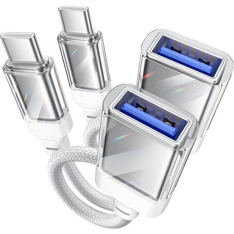 Adaptador USB-C a USB 3.0, Cable OTG USB-C Macho a USB Hembra, Convertidor de Sincronización de Datos, Conector para Teléfono Móvil, Ratón y Teclado