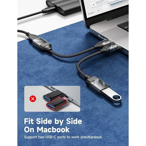 Adaptador USB-C a USB 3.0, Cable OTG USB-C Macho a USB Hembra, Convertidor de Sincronización de Datos, Conector para Teléfono Móvil, Ratón y Teclado