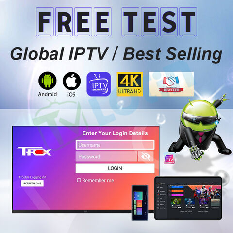 Painel de Revendedor de Assinatura IPTV, Códigos Xtream IPTV, Canais Globais Xxx para Árabe, França, EUA, Canadá, Latinos, Brasil, Código de Teste Gratuito