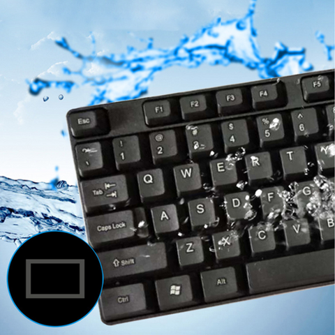 Teclado de computador preto barato por atacado, layout árabe inglês, teclado USB com fio de 104 teclas para PC laptop