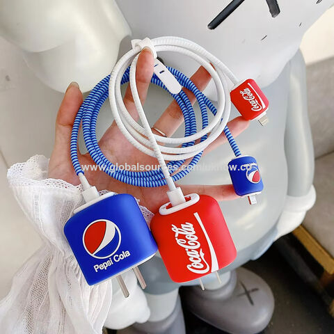 واقيات شحن 18 واط و 20 واط، أغطية رأس كابل سيليكون ثلاثية الأبعاد لطيفة بتصميم كرتوني، مجموعة إكسسوارات حماية شاحن الهاتف