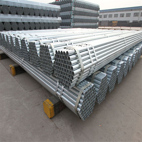 Tubos de Aço Galvanizado SPCC SPHC de Qualidade Premium em Estoque Pronto para Entrega, Tubos GI de 114mm de Espessura para Uso Industrial