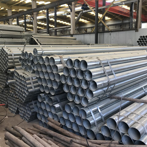 Tubos de Aço Galvanizado SPCC SPHC de Qualidade Premium em Estoque Pronto para Entrega, Tubos GI de 114mm de Espessura para Uso Industrial