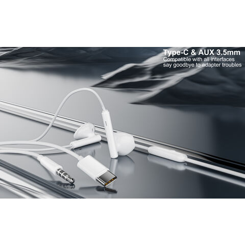 Fones de ouvido com fio por atacado, porta jack de 3,5 mm, fones de ouvido com fio de 120 cm com microfone, qualidade de som nítida, estéreo HD