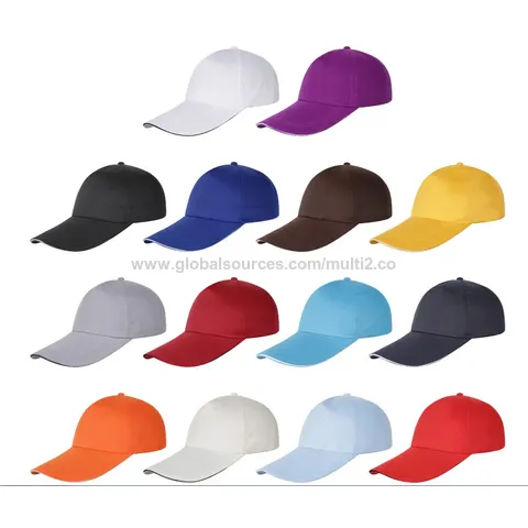 Casquettes de baseball en sergé de coton à la mode et bon marché en gros avec logo personnalisé