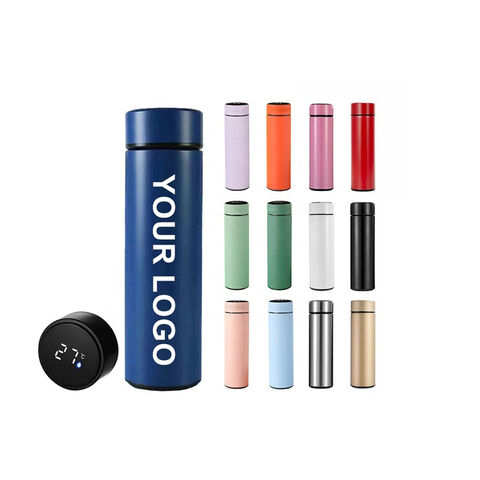 500ml Smart LED Wasserflasche mit individuellem Logo, Vakuum-Thermobecher, Digitale Thermo-Manufaktur, Vakuum-Teeflasche mit Temperaturanzeige