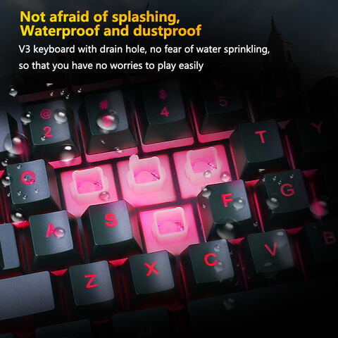 Teclado Mecânico para Jogos com 104 Teclas, RGB, USB, Retroiluminação LED Colorida, Ideal para PC e Escritório