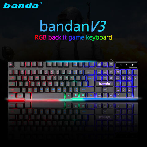 Teclado Mecânico para Jogos com 104 Teclas, RGB, USB, Retroiluminação LED Colorida, Ideal para PC e Escritório