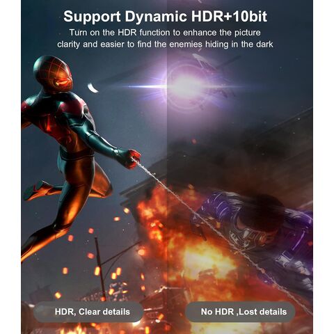 Cable DisplayPort 1.4 de Alta Velocidad, Cable DP 8K 60Hz Macho a Macho 8K@60Hz 4K@144Hz Trenzado Compatible con TV Monitor Laptop