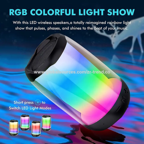 Pluse4 Ersatz L9 Bluetooth 5.3 Heimkino Audiosystem Desktop RGB LED Mini Kabelloser Bluetooth Lautsprecher Unterstützt TF AUX USB
