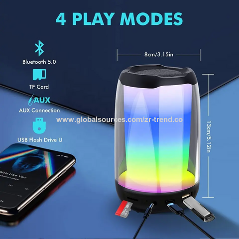 Pluse4 Ersatz L9 Bluetooth 5.3 Heimkino Audiosystem Desktop RGB LED Mini Kabelloser Bluetooth Lautsprecher Unterstützt TF AUX USB