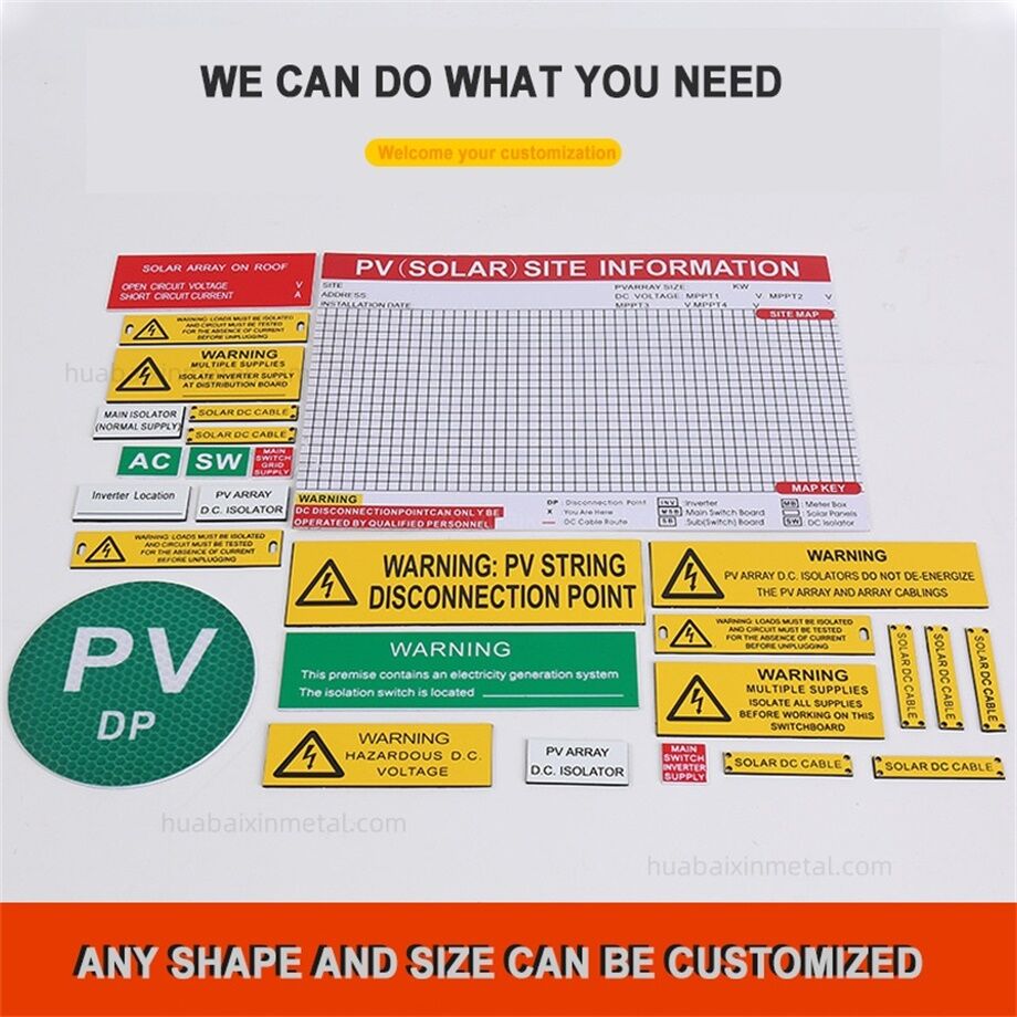 Two Color Plate Huabaixin Factory-made Two-color Plate Engraving Electrical Signage ...