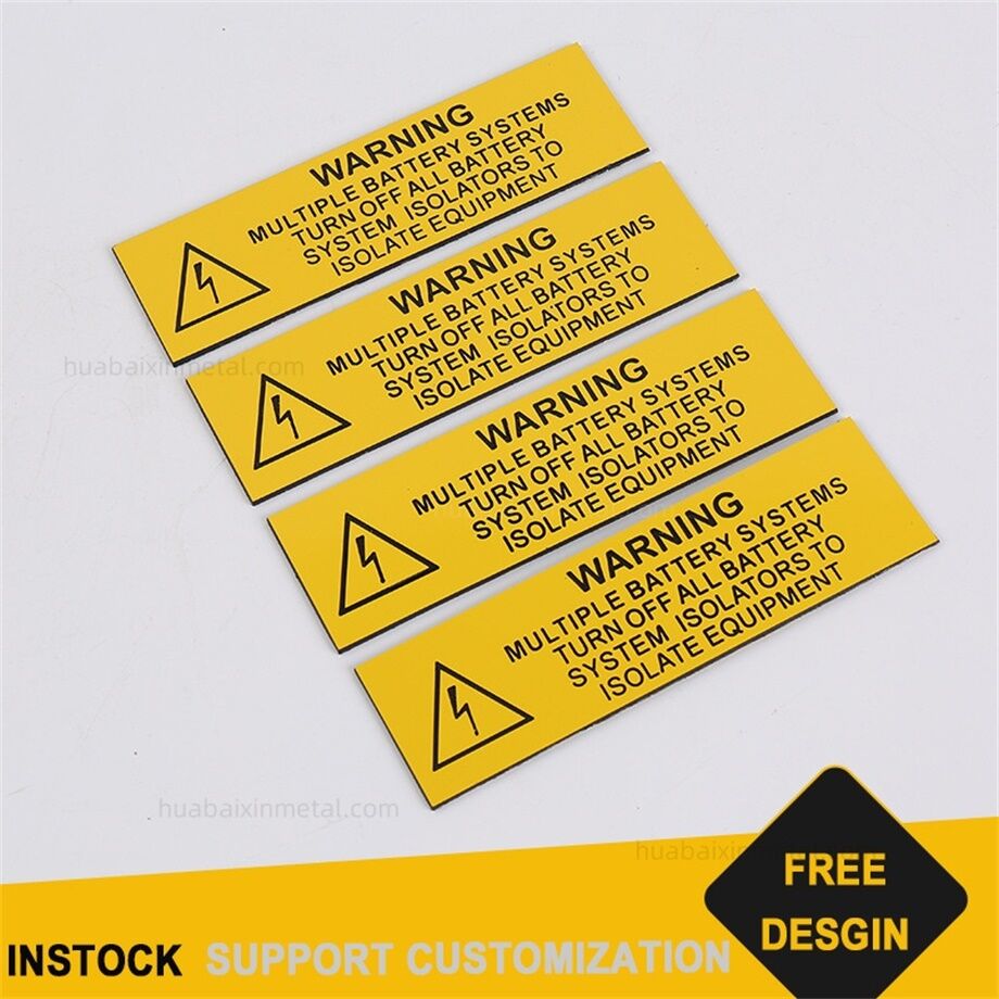 Two Color Plate Huabaixin Factory-made Two-color Plate Engraving Electrical Signage ...