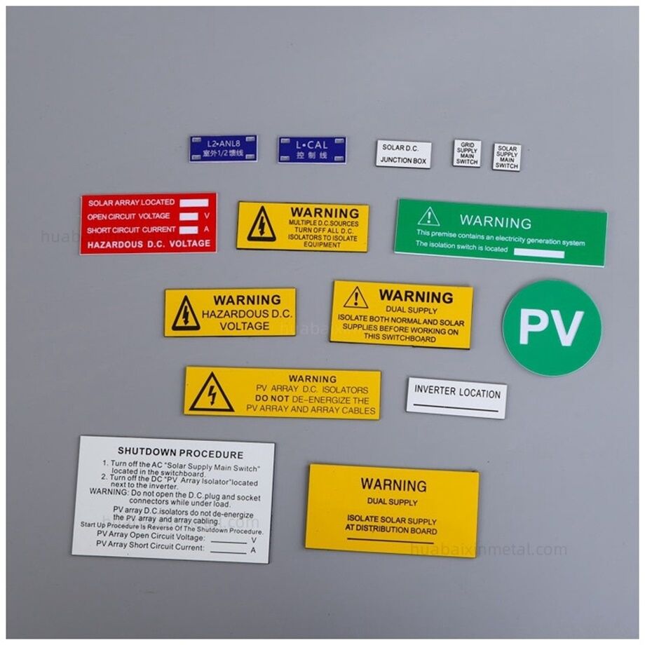Two Color Plate Huabaixin Factory-made Two-color Plate Engraving Electrical Signage ...