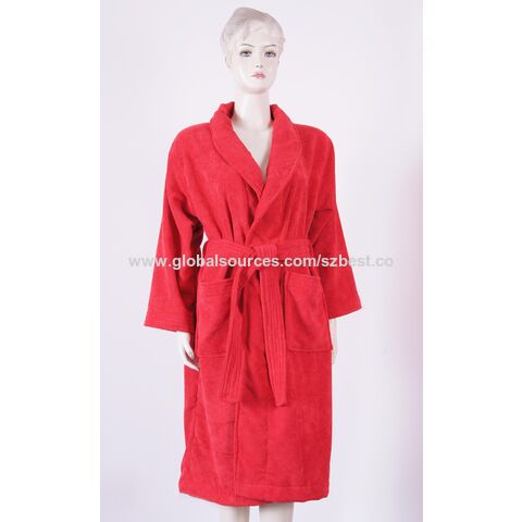 Peignoir en microfibre Terry, peignoir en tissu éponge, peignoir pour adultes, 100% microfibre, super doux, confortable, sèche rapidement, taille unique, couleur unie.