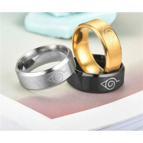Anillo para Hombre de Acero Inoxidable y Titanio con Diseño Envolvente