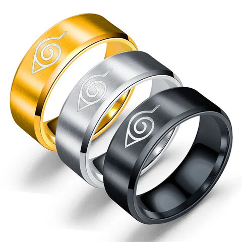 Anillo para Hombre de Acero Inoxidable y Titanio con Diseño Envolvente
