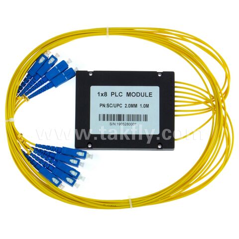 Splitter PLC 1X8/16 0.9MM avec Connecteur SCAPC Module ABS - Diviseur Optique de Haute Qualité