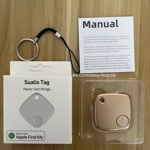 Dispositivo Anti-Perda Bluetooth Localizador de Chaves para Bagagem, Rastreador Certificado Find My para iOS, Posicionador de Busca para Celular