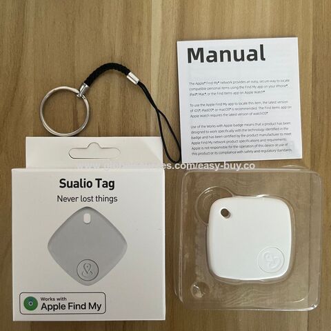 Dispositivo Anti-Perda Bluetooth Localizador de Chaves para Bagagem, Rastreador Certificado Find My para iOS, Posicionador de Busca para Celular