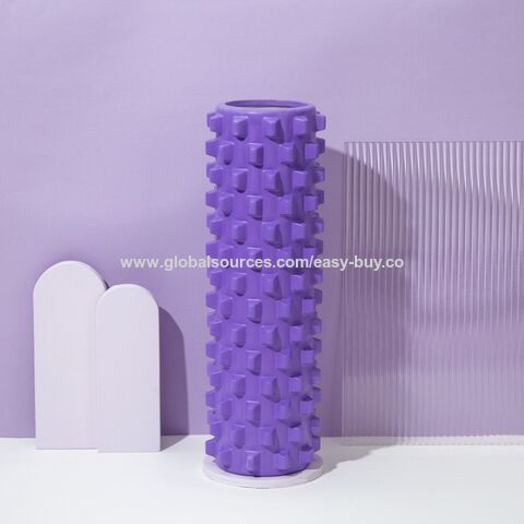 Rouleau en mousse pour yoga, colonne de fitness, roue amincissante pour les jambes, bâton en forme de dent de loup, axe en mousse Langya, masseur de relaxation musculaire
