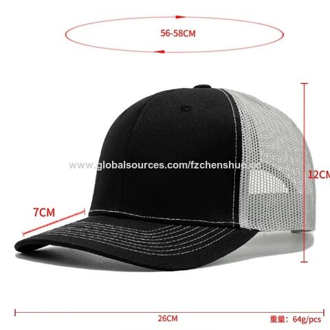 Casquette trucker Richardson légèrement incurvée OEM avec personnalisation du logo disponible