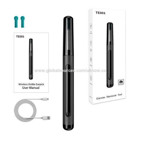 Otoscopio Inalámbrico con Cámara WiFi Portátil para Uso Doméstico, Eliminador de Cera de Oído, Limpiador de Oídos
