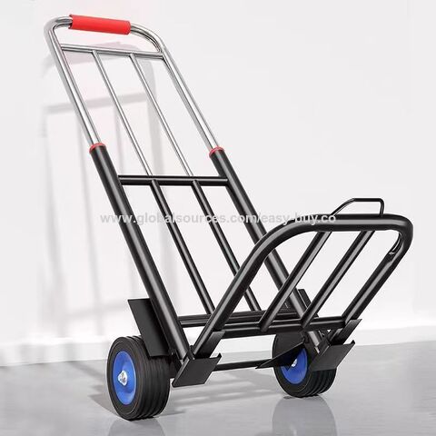 Klappbarer Kleintransporter-Anhänger, leichter Treppensteiger-Wagen, Stahlplatte für Haushalt, Sackkarre