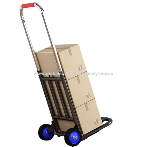 Klappbarer Kleintransporter-Anhänger, leichter Treppensteiger-Wagen, Stahlplatte für Haushalt, Sackkarre