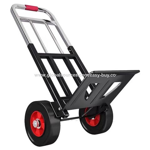 Klappbarer Kleintransporter-Anhänger, leichter Treppensteiger-Wagen, Stahlplatte für Haushalt, Sackkarre