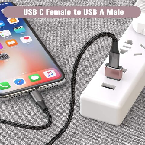 USB-Adapter im Großhandel, USB Typ C Buchse auf USB 2.0 Typ A Stecker, Lade- und Synchronisationsdaten OTG Adapter