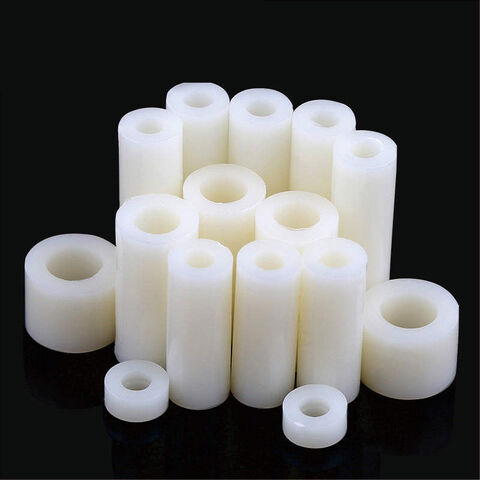 Entretoises rondes M3 en nylon OEM, entretoises en plastique ABS noir et blanc pour fixations de PCB