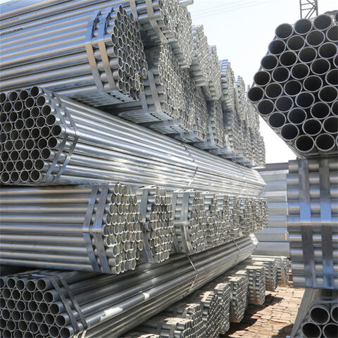 Tubos de Aço Galvanizado SPCC SPHC de Qualidade Premium em Estoque Pronto para Entrega, Tubos GI de 114mm de Espessura para Uso Industrial